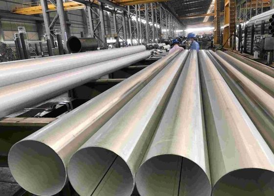 QUALITÉ  Polished Stainless Steel Pipe Tubing Round For Gas Pipeline / Building usine