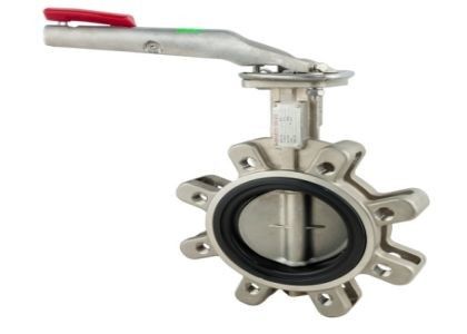 Ventilateur papillon en acier inoxydable à boulonné API JIS GOST DIN Opération manuelle