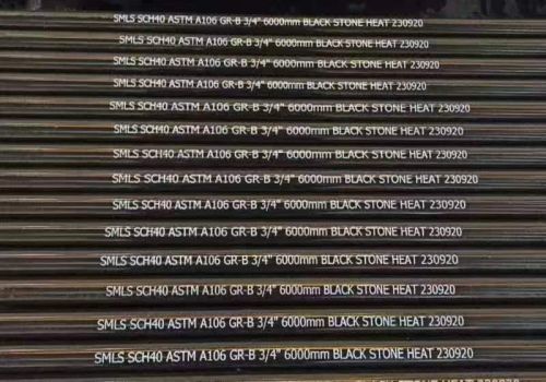 ASTM A106 Tubes Tubes en acier au carbone avec huile antirouille et tolérance ± 5%