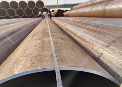 Pipe LSAW de qualité API 5L GRB en acier 355.6 - 2320 mm OD 200-220 g/m2 revêtement en zinc