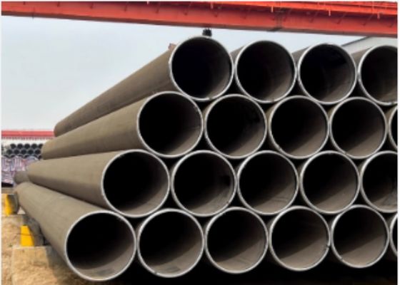Tuyau en acier LSAW X65 avec ligne soudée longitudinale et diamètre extérieur (DE) 355.6mm-2320mm