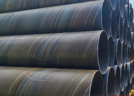 Pipe en acier SSAW pour le transport de l'eau, du gaz et de l'huile, revêtue de 3PE