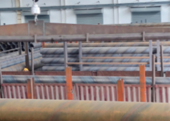 Pipe en acier SSAW pour les applications structurelles dans le secteur du pétrole, du gaz et de l'eau
