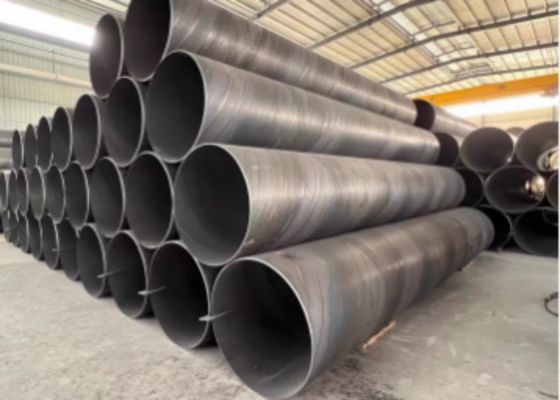 Pipe en acier SSAW 5 mm-25,4 mm Épaisseur de paroi pour la construction et la livraison de liquide