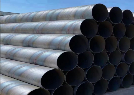 Pipe en acier SSAW pour la construction Q235 Q345 6-12M Longueur ± 1% Tolérance