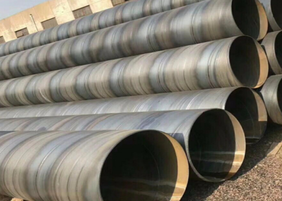 JIS Standard SSAW tuyau en acier 5 mm-25,4 mm épaisseur de paroi pour le pétrole et la construction