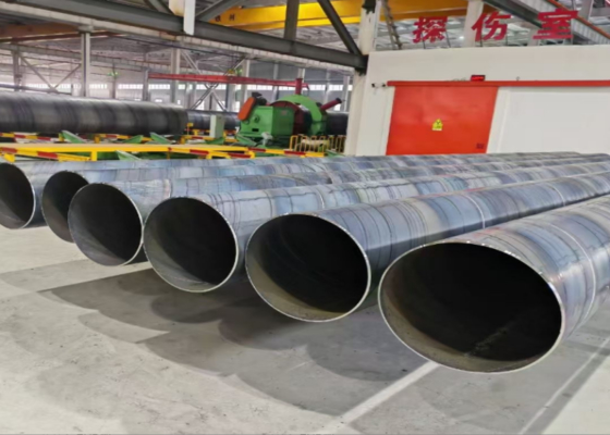 Pipe en acier SSAW 219.1-2540 mm OD pour la livraison de gaz d'eau et d'huile