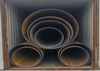 Pipe en acier LSAW avec épaisseur de paroi de 5 mm-50 mm et diamètre extérieur de 355,6 mm-2320 mm, revêtue d'un revêtement 3PE