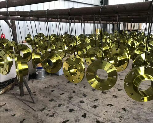 Flange en acier de couleur jaune de classe 300 pour applications industrielles à haute pression